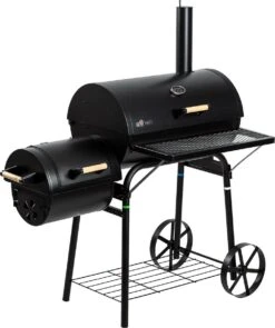 El Fuego Dakota - Barbecue - Smoker - Zwart - Grilloppervlak 66 X 41 Cm - Afmeting 132,5 X 66 X 122 Cm -Keukenbenodigdheden Winkel 1005x1200