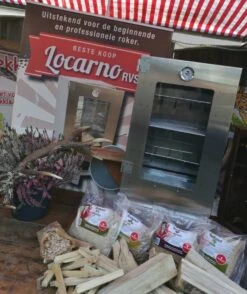 2-L Home & Garden XL Rookoven - RVS - 80x40x28 Cm - 3 Etages -Keukenbenodigdheden Winkel 1009x1200