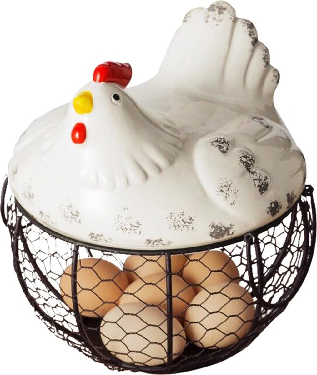 Eiermand Draadstaal Kip Wit Eierrek Eierhouder Eieren Bewaren Metaal Fruitschaal 1 Eiermand Draadstaal Kip Wit Eierrek Eierhouder Eieren Bewaren Metaal Fruitschaal
