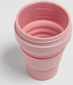 STOJO - Opvouwbare Beker - To Go - Roze - 237ml (8oz) - Herbruikbaar -Keukenbenodigdheden Winkel 1028x1200 1