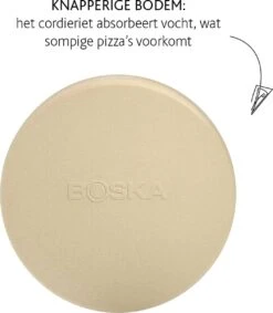 Boska Pizzasteen Deluxe - Voor Oven & BBQ - Knapperige Pizza's - Ø 29.5 Cm - BBQ Accessoires -Keukenbenodigdheden Winkel 1048x1200