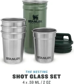 Stanley The Nesting Shot Glass Set - Hammertone Green -Keukenbenodigdheden Winkel 1054x1200