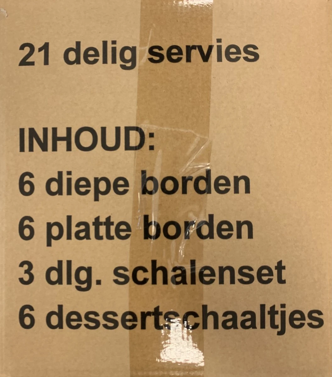 21 Delig Serviceset Creme Basic 2 21 Delig Serviceset Creme Basic - Afbeelding 2