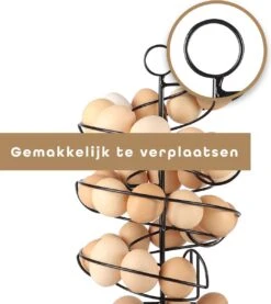 Eiermand – Eierrek – Eierhouder – Eieren – Zwart - Pasen - Tot 40 Eieren - BAULK® -Keukenbenodigdheden Winkel 1071x1200