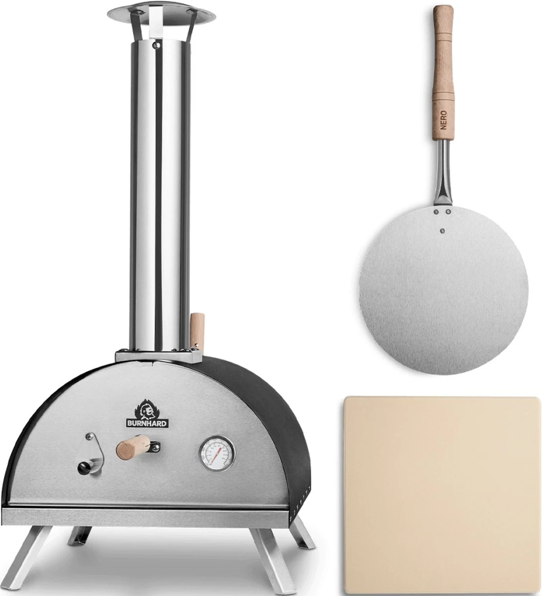 Burnhard Pizzaoven Voor Buiten - Nero 14 Burnhard Pizzaoven Voor Buiten - Nero - Afbeelding 14