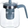 Merkloos Glazen Theepot Met Blauw Filter - 1.5 L