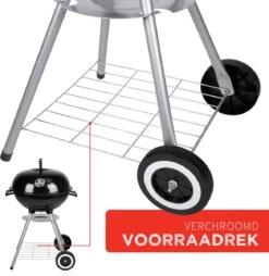 BBQ Collection Houtskoolbarbecue - Kogelbarbecue 45 X 60 Centimeter - Ronde Barbecue - Barbecue Op Wielen - Zwart - Metaal -Keukenbenodigdheden Winkel 1169x1200 7