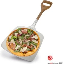 Boska Pizzaschep Barbecue - Kort Handvat - Stabiel - Aluminium - Eikenhout - BBQ Accessoires -Keukenbenodigdheden Winkel 1177x1200