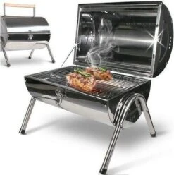 BBQ Collection Houtskoolbarbecue - Cilinder - Chroom -Keukenbenodigdheden Winkel 1197x1200 18