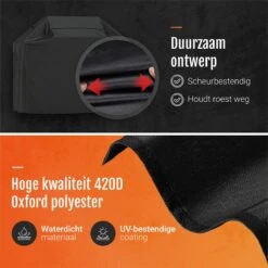 GrillX Barbecue Hoes - 170 X 61 X 117cm - BBQ Hoes Waterdicht - Beschermhoes Inclusief Trekkoord - BBQ Accesoires -Keukenbenodigdheden Winkel 1198x1200 3