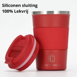Castagnola Design RVS Koffiebeker To Go - Rood - 380ml - Thermosbeker - Theebeker -Keukenbenodigdheden Winkel 1198x1200 7