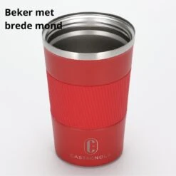 Castagnola Design RVS Koffiebeker To Go - Rood - 380ml - Thermosbeker - Theebeker -Keukenbenodigdheden Winkel 1198x1200 8