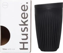 HuskeeCup & Deksel - Koffiebeker - Large - 12oz/36cl - Charcoal -Keukenbenodigdheden Winkel 1200x1007 1