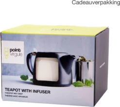Point-Virgule - Theepot Met Thee Infuser - Mat - Gebroken Wit - 500ml -Keukenbenodigdheden Winkel 1200x1079 2