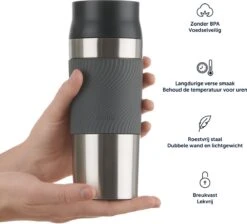 Blumtal Thermosbeker Classic - Lekvrij, BPA-Vrij En Vaatwasserbestendig - Hoge Kwaliteit Thermosfles Met Quick-Press Sluiting - Travel Mug 350 Ml - Roze -Keukenbenodigdheden Winkel 1200x1089