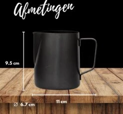 Merkloos Pazzo Goods - Melkkan - Melkkannetje Opschuim - Zwart - 350 Ml - Premium Kwaliteit - RVS - -Keukenbenodigdheden Winkel 1200x1116 2