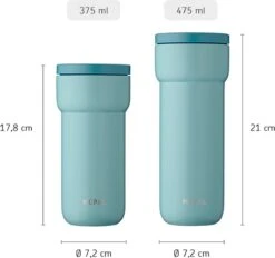 Mepal Isoleerbeker Ellipse 375 Ml – Houdt Je Drankje 4 Uur Warm En 8 Uur Koud – Titanium – Koffiebeker To Go – Lekdicht – Thermosbeker -Keukenbenodigdheden Winkel 1200x1126 2