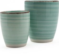 Koffiekopjes - Ocean Blue - Koffiebeker - Unieke Kleuren - Blauw - Set Van 12 Kopjes (ook Los Verkrijgbaar) - 160ML En 340ML - Porselein - Hip En Trendy -Keukenbenodigdheden Winkel 1200x1138 1