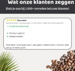Mmoods Thermosbeker Voor Koffie En Thee 380ml - Koffiebeker To Go - Reisbeker Voor Auto - Herbruikbare Drinkfes Voor Warme En Koude Dranken - Ecologische Thermoskan Zwart Geschenk -Keukenbenodigdheden Winkel 1200x1141
