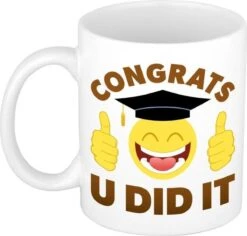 Geslaagd Gefeliciteerd Cadeau Mok / Beker Inclusief Afstudeer Kado Knuffel -Keukenbenodigdheden Winkel 1200x1146 1
