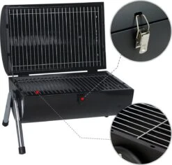 MaxxGarden BBQ - Houtskool Barbecue - Smoker Barbecue - Grilloppervlak (LxB) 38 X 52 Cm - Met Dubbel Grill Vlak - Zwart -Keukenbenodigdheden Winkel 1200x1148 2
