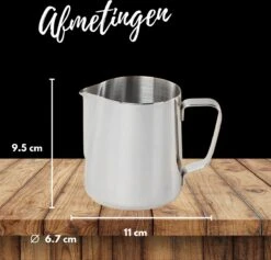 Merkloos Pazzo Goods - Melkkan - Melkkannetje Opschuim - Zilver - 350 Ml - Premium Kwaliteit - RVS - -Keukenbenodigdheden Winkel 1200x1153 4