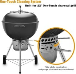 One-Touch-reinigingssysteemkit Voor 57 CM Kogel BBQ , Geschikt Als Vervanging In Diverse Weber Kogel BBQ's -Keukenbenodigdheden Winkel 1200x1165