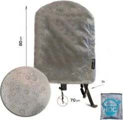 COVER UP HOC Diamond Bbq Hoes Rond - 70x80 Cm - Waterdicht Met Stormbanden En Trekkoord - Geschikt Voor O.a. Kamado, Big Green Egg, Grill Guru, The Bastard, Patton,Weber -Keukenbenodigdheden Winkel 1200x1170