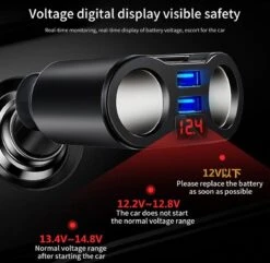 Auto Sigarettenaansteker Splitter - USB Ingang Auto - 2 Sigaretten Aansluitingen - Autolader -Keukenbenodigdheden Winkel 1200x1171