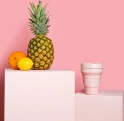 STOJO - Opvouwbare Beker - To Go - Roze - 237ml (8oz) - Herbruikbaar -Keukenbenodigdheden Winkel 1200x1171 3