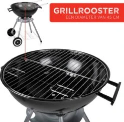 BBQ Collection Houtskoolbarbecue - Kogelbarbecue 45 X 60 Centimeter - Ronde Barbecue - Barbecue Op Wielen - Zwart - Metaal -Keukenbenodigdheden Winkel 1200x1174 6