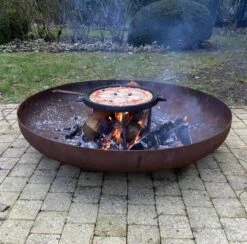 Chefs Cuisine Gietijzeren Grillpan - Grillpan Gietijzer - Gietijzer Bbq Grillpan - Gietijzeren Grillplaat - Pizzasteen - Plancha Gietijzer - Gietijzeren Bakplaat - Rond 36 Cm - Dubbelzijdig -Keukenbenodigdheden Winkel 1200x1187 13