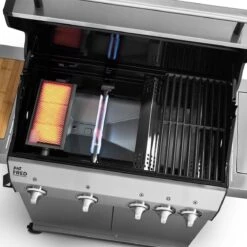 Burnhard Gas BBQ Big FRED Deluxe - 4 Branders - Incl. Keramische Infraroodbrander & Afdekhoes - Deluxe -Keukenbenodigdheden Winkel 1200x1200 1090