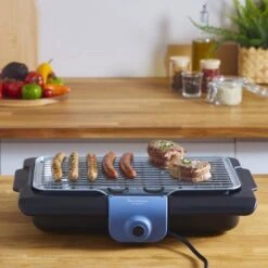 Moulinex BG134812 Barbecue Tafelblad Electrisch 2100W Zwart, Blauw, Zilver Barbecue -Keukenbenodigdheden Winkel 1200x1200 1127