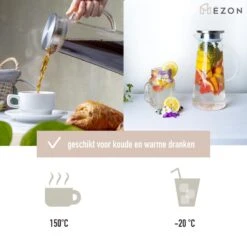 MÊZON® Schenkkan - Glazen Waterkan - Waterkaraf Voor Fruitwater - Multifunctionele Decanteer Karaf - Kan Met Deksel - 1.5L Capaciteit 11 MÊZON® Schenkkan - Glazen Waterkan - Waterkaraf Voor Fruitwater - Multifunctionele Decanteer Karaf - Kan Met Deksel - 1.5L Capaciteit -Keukenbenodigdheden Winkel 1200x1200 118