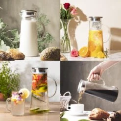 MÊZON® Schenkkan - Glazen Waterkan - Waterkaraf Voor Fruitwater - Multifunctionele Decanteer Karaf - Kan Met Deksel - 1.5L Capaciteit 13 MÊZON® Schenkkan - Glazen Waterkan - Waterkaraf Voor Fruitwater - Multifunctionele Decanteer Karaf - Kan Met Deksel - 1.5L Capaciteit -Keukenbenodigdheden Winkel 1200x1200 120