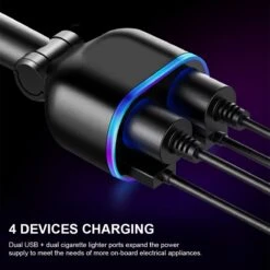 Auto Sigarettenaansteker Splitter - Losse Oplader - USB 2.0 A/USB 3.0 A 2 Poorten - Zwart - Snellader - Splitter - Auto Lader USB -Keukenbenodigdheden Winkel 1200x1200 175