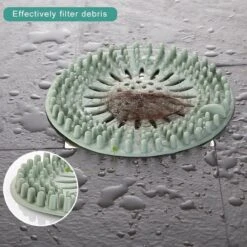 WiseGoods - Haarstopper - Haarvanger - Douche Zeef - Douche Filter - Haarfilter - Douche Afvoer - Siliconen - Blauw -Keukenbenodigdheden Winkel 1200x1200 2