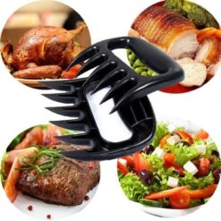 Merkloos Professionele Vleesshredders / Vleesklauwen | Meat Claws | BBQ | Bear Paws | Meat Shredders | Vlees Houders | Barbeque Accesoires | Pulled Pork Klauwen | 2 Stuks -Keukenbenodigdheden Winkel 1200x1200 242