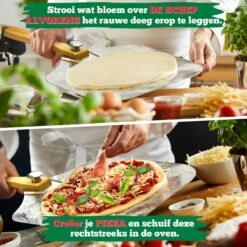 Ecowize Pizzaschep Voor BBQ En Oven - Aluminium Pizzaspatel Vierkant 30cm Met Inklapbaar Handvat - Met Extra Professionele Pizzasnijder -Keukenbenodigdheden Winkel 1200x1200 253