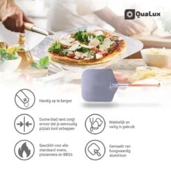 Qualux Pizzaschep Tweedelig – Pizzaschep Voor BBQ – Ophangbaar – Hout/rvs -Keukenbenodigdheden Winkel 1200x1200 274
