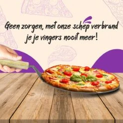 Nowad Pizzaschep RVS Rond Voor BBQ En Oven - 30,5 Cm - Pizzaspatel - Taartschep - Houten Handvat - Ophangbaar - Rond - Vaatwasbestendig - Keukenaccessoires -Keukenbenodigdheden Winkel 1200x1200 284