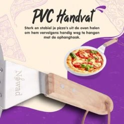 Nowad Pizzaschep RVS Rond Voor BBQ En Oven - 30,5 Cm - Pizzaspatel - Taartschep - Houten Handvat - Ophangbaar - Rond - Vaatwasbestendig - Keukenaccessoires -Keukenbenodigdheden Winkel 1200x1200 286
