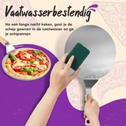 Nowad Pizzaschep RVS Rond Voor BBQ En Oven - 30,5 Cm - Pizzaspatel - Taartschep - Houten Handvat - Ophangbaar - Rond - Vaatwasbestendig - Keukenaccessoires -Keukenbenodigdheden Winkel 1200x1200 289