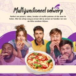 Nowad Pizzaschep RVS Rond Voor BBQ En Oven - 30,5 Cm - Pizzaspatel - Taartschep - Houten Handvat - Ophangbaar - Rond - Vaatwasbestendig - Keukenaccessoires -Keukenbenodigdheden Winkel 1200x1200 290