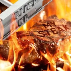 Merkloos BBQ Branding Iron - Barbecuegereedschapset - Bbq Accessoires - Bbq Brandijzer -Keukenbenodigdheden Winkel 1200x1200 317