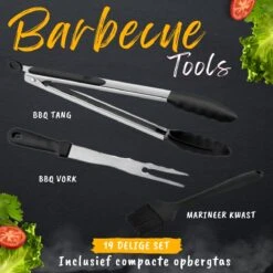BBQ Gereedschapset - Opbergtas - BBQ Accessoires - BBQ Tang - BBQ Set - BBQ Borstel - BBQ Gereedschap - Roestvrij Staal -Keukenbenodigdheden Winkel 1200x1200 324