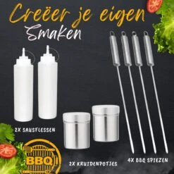 BBQ Gereedschapset - Opbergtas - BBQ Accessoires - BBQ Tang - BBQ Set - BBQ Borstel - BBQ Gereedschap - Roestvrij Staal -Keukenbenodigdheden Winkel 1200x1200 326