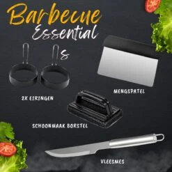 BBQ Gereedschapset - Opbergtas - BBQ Accessoires - BBQ Tang - BBQ Set - BBQ Borstel - BBQ Gereedschap - Roestvrij Staal -Keukenbenodigdheden Winkel 1200x1200 327
