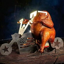 GrillX Beer Can Chicken Houder - Kiphouder Motorcycle - BBQ Accesoires - Bierkip - Barbeque Gereedschap - Chicken Sitter -Keukenbenodigdheden Winkel 1200x1200 338